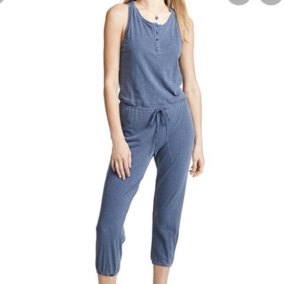Sundry Pants - Sundry cotton racer back jumpsuit